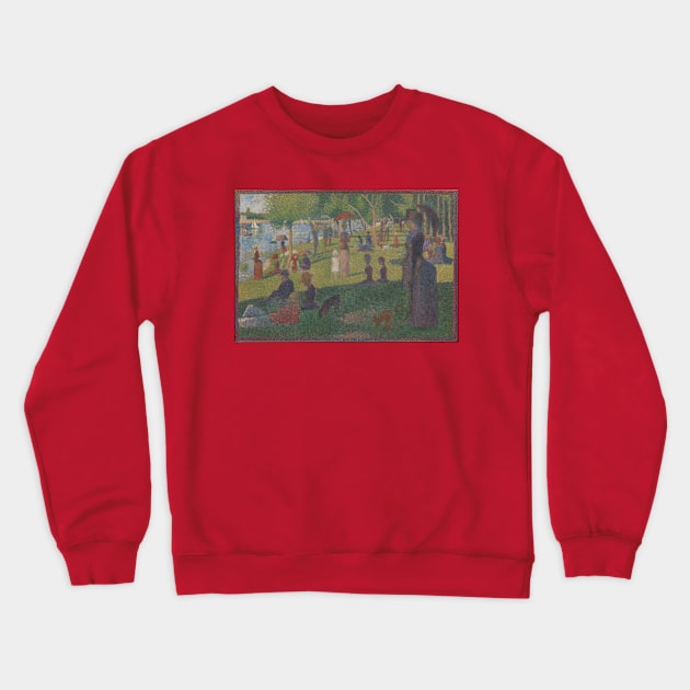 Study for "A Sunday on La Grande Jatte" Crewneck Sweatshirt by GeorgesSeurat